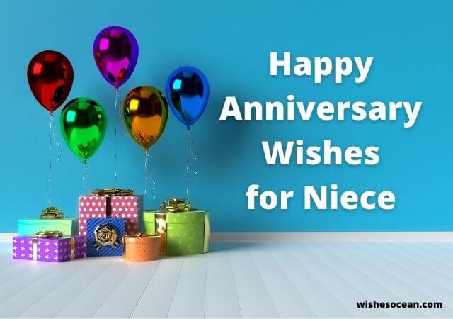 wedding anniversary wishes for niece